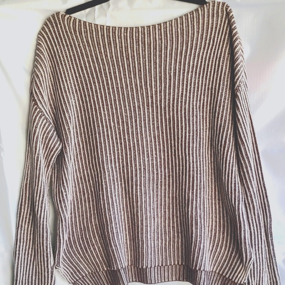 Striped Forever 21 Off the Shoulder Sweater